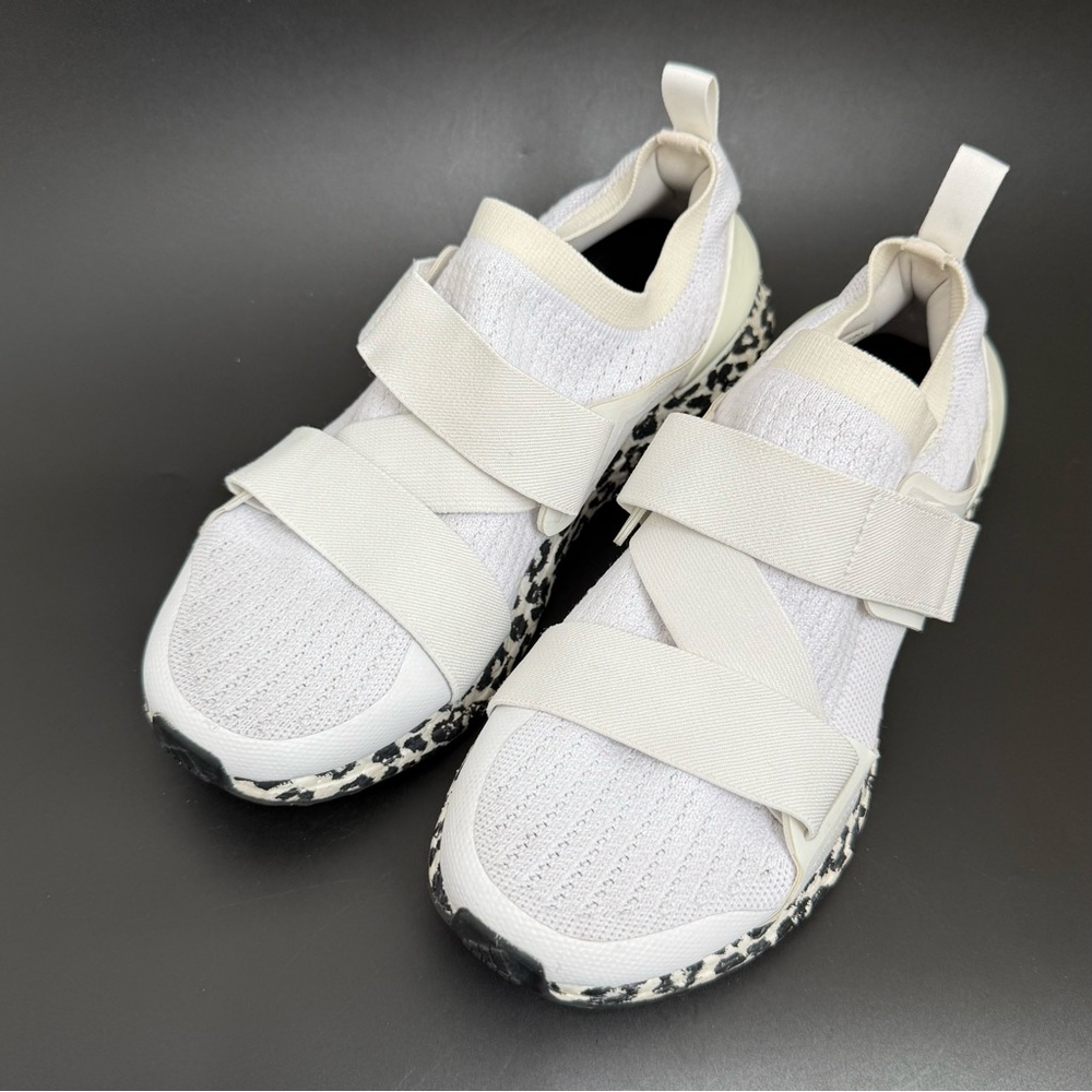 Stella McCartney X ADIDAS Ultra Boost X S. Sneakers in White Leopard Midsole 8.5